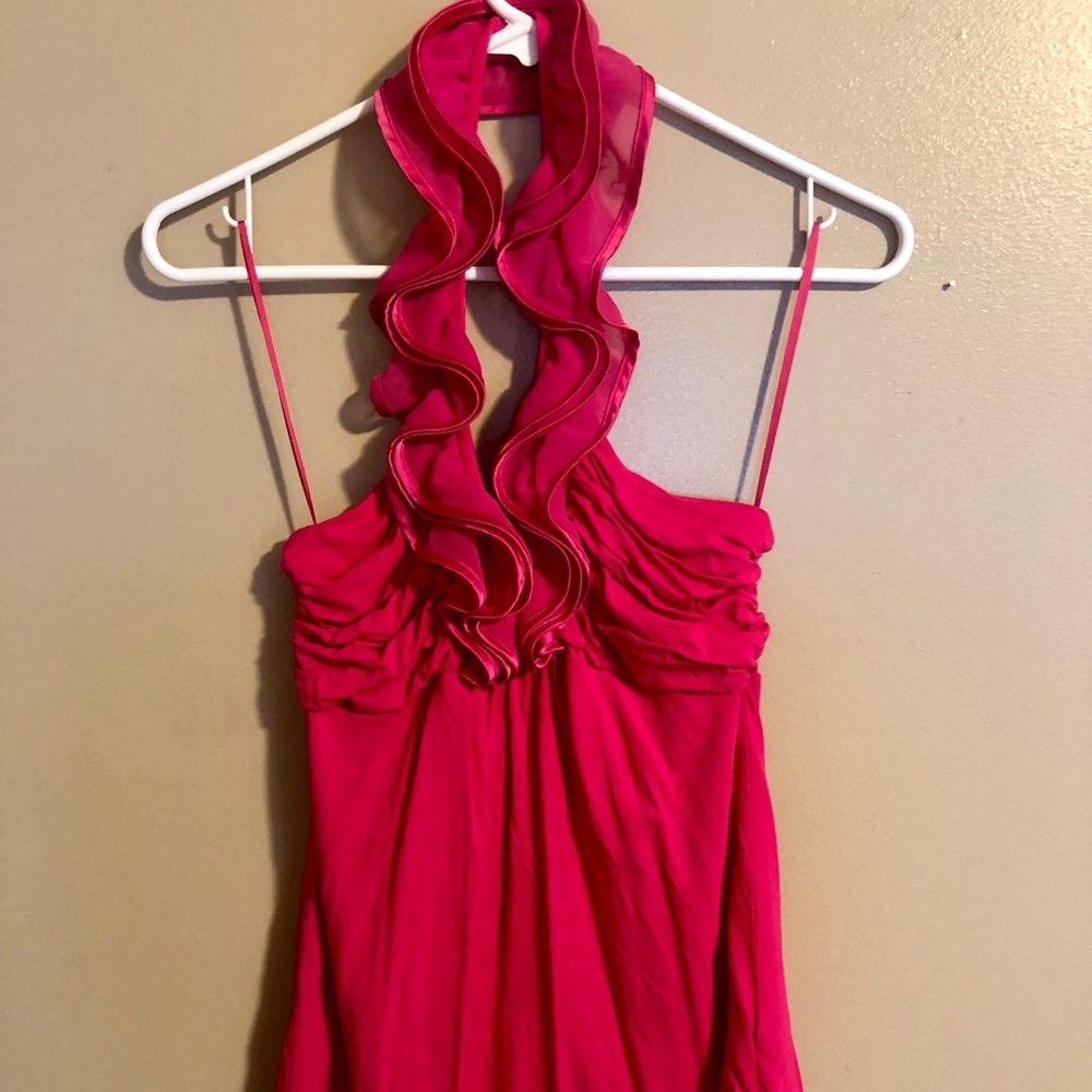 Express hot pink halter top
